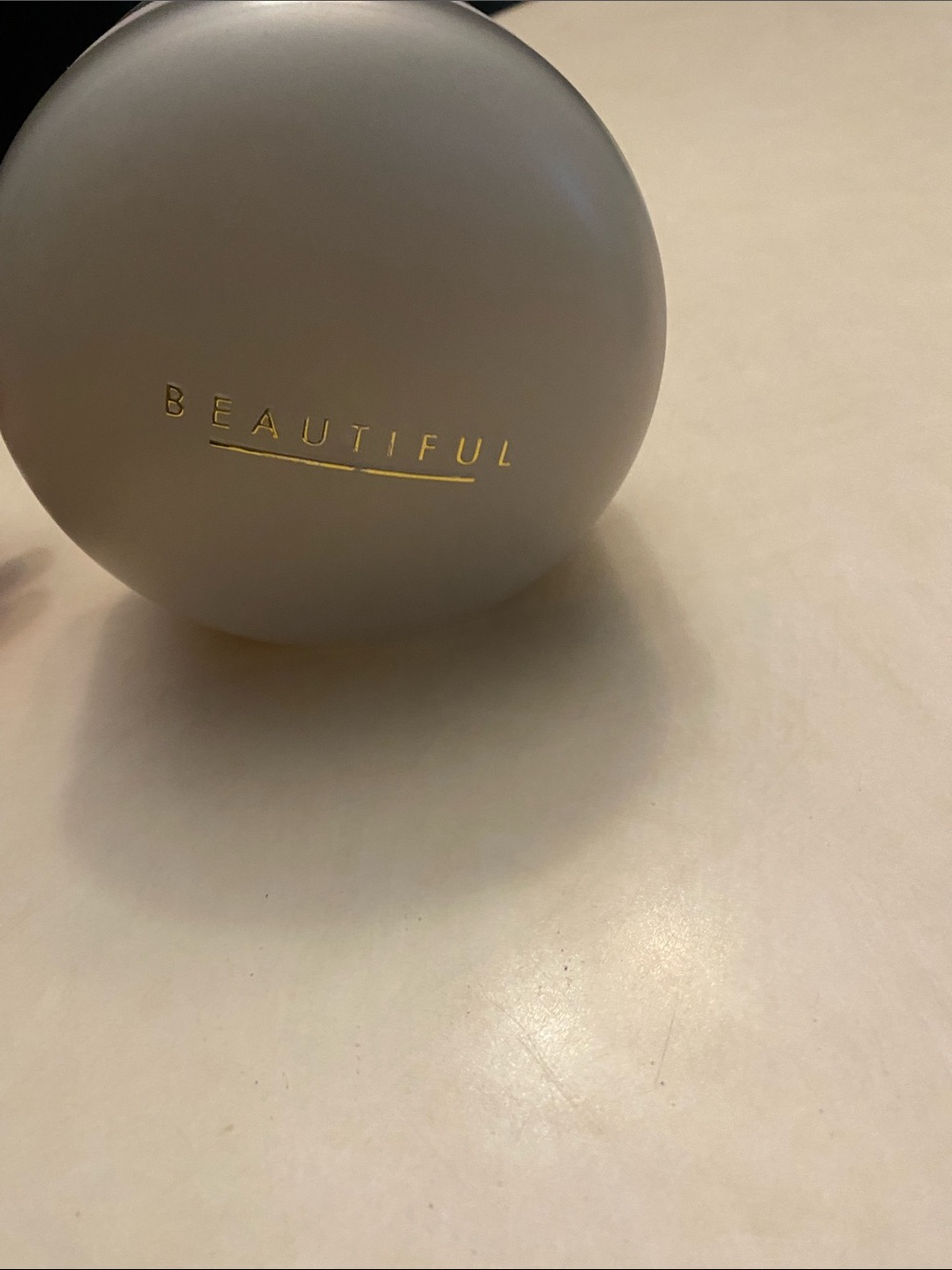 Estee Lauder Beautiful Compact Powder - Cream Case with Gold Lettering